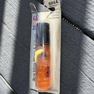 NYC Roll-On Glitter Lip Gloss - Strawberry